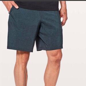 Lululemon Men’s Pace Breaker Out Of Mind‎ Liner 9" Heathered Iron Blue True Navy